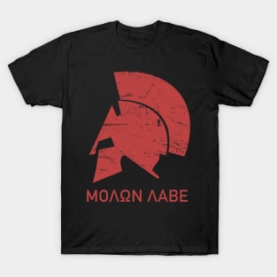 Spartan Helmet - Molon Labe T-Shirt